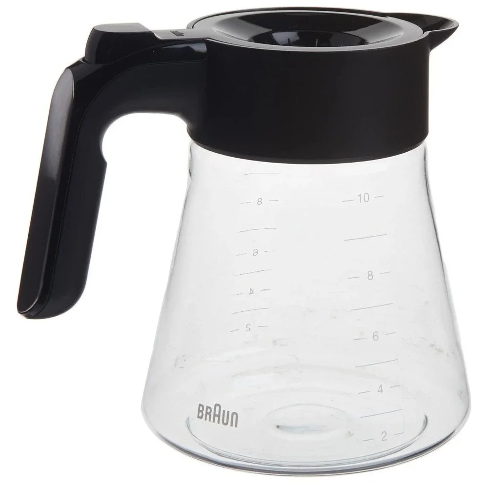 Braun 10 Cup Glass Carafe for Filter Coffee Machine Brewer with Black Handle‎